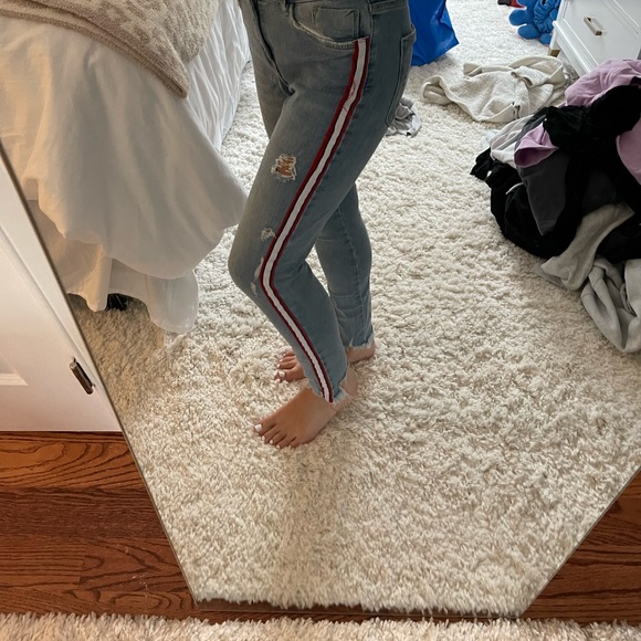 Zara jeans with red stripe - Picture 6 of 6